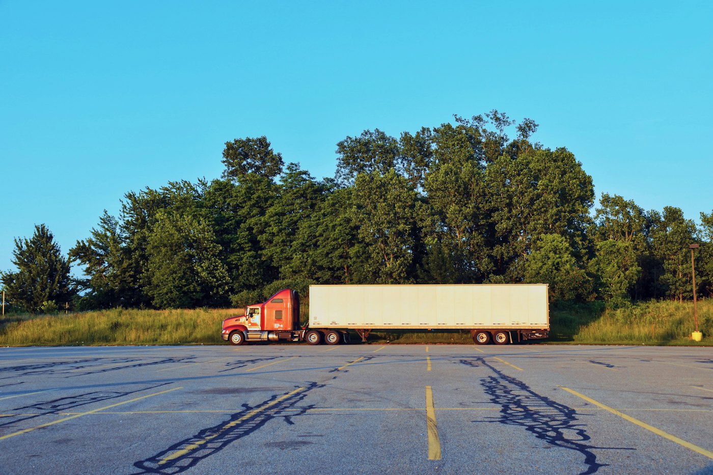 Freight truck on the road